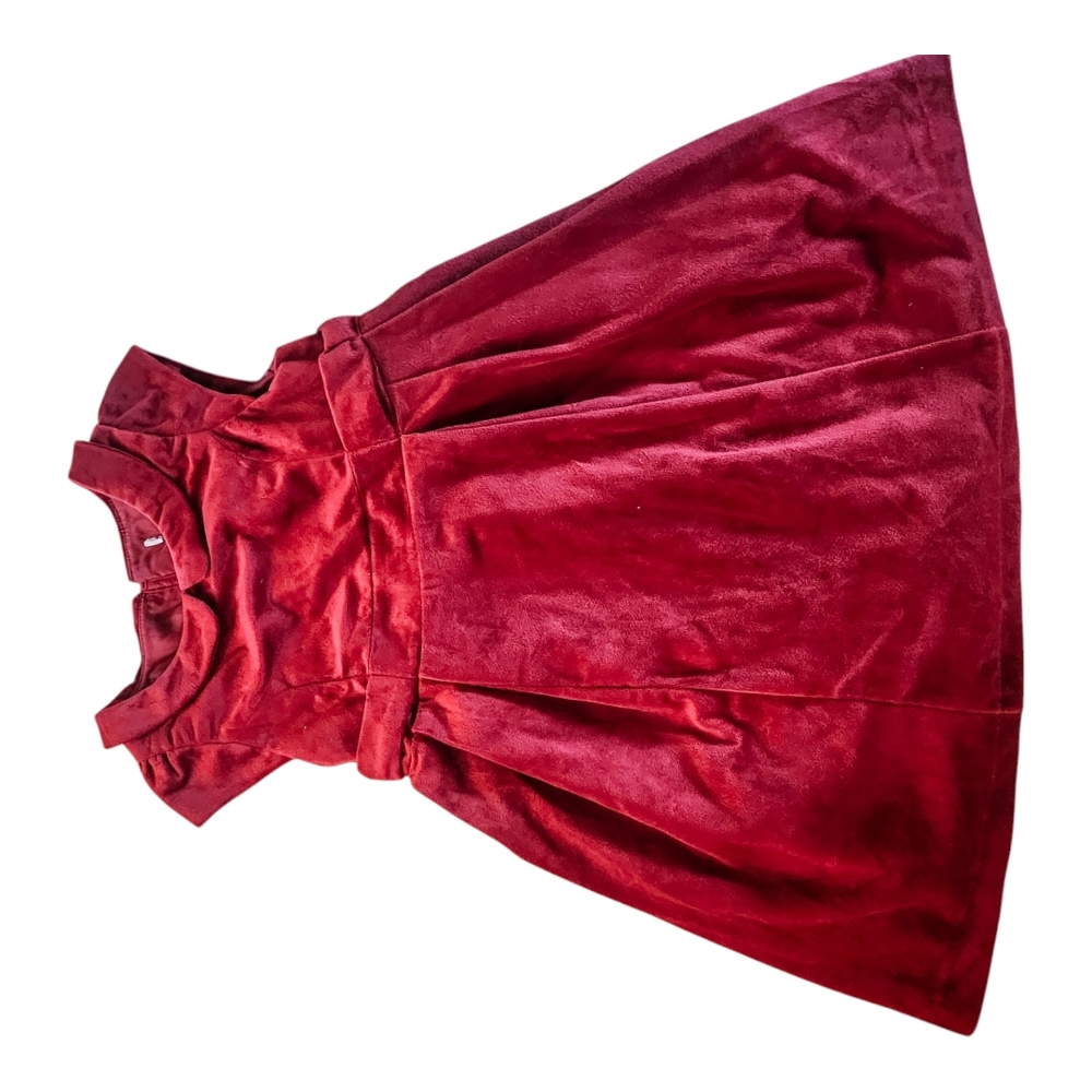 Elegant Red Velvet Dress